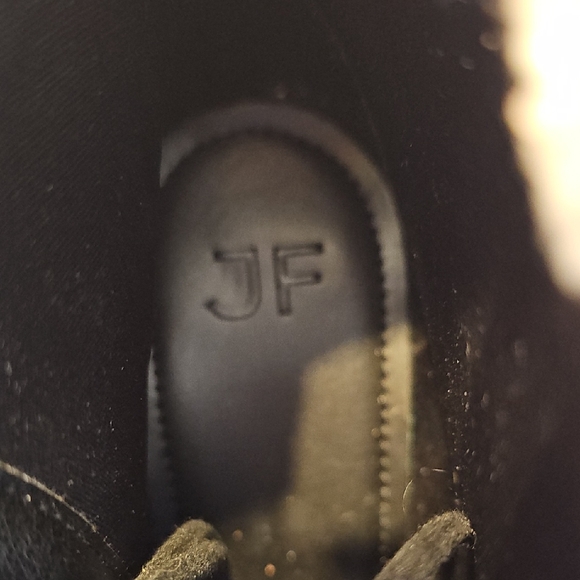 JustFab Black Faux Fur Lined Combat Boots - Picture 2 of 9